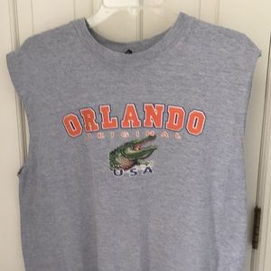 Orlando Original Alligator tank top  Men’s L Grey